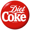 Diet Coke Script Red Button Disc Floor Graphic