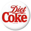 Diet Coke Script White Button Disc Floor Graphic