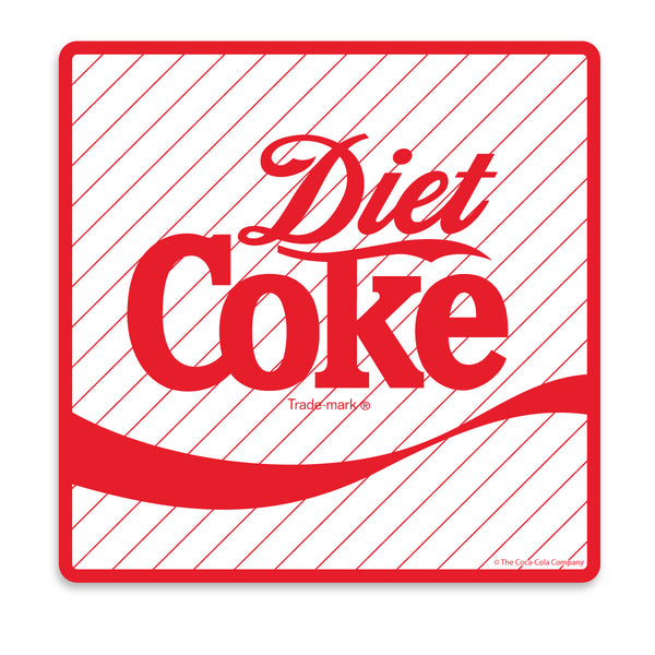 Diet Coke Pinstripes 1990s Style Vinyl Sticker
