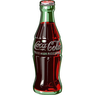 Coca-Cola 1950s Contour Bottle Floor Graphic