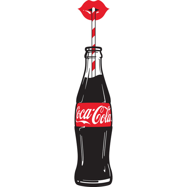 Coca-Cola Bottle Lips Pop Art Floor Graphic