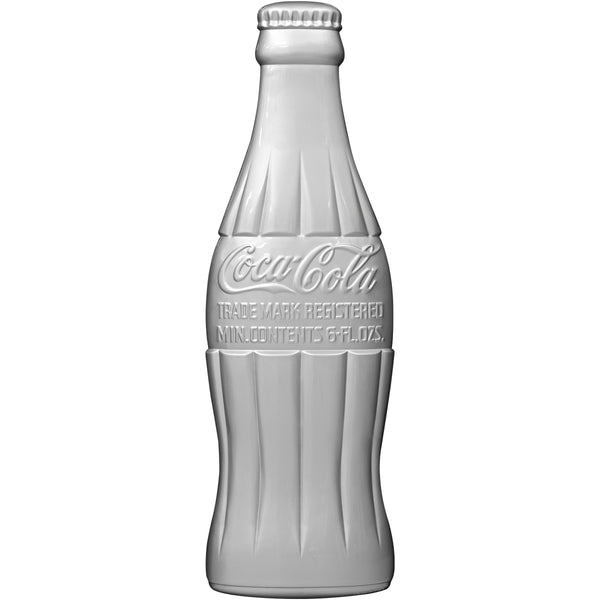 Coca-Cola Silver Soda Bottle Floor Graphic Embossed Look