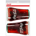 Coca-Cola Bell Glasses Vinyl Sticker Set of 2