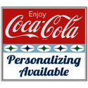 Enjoy Coca-Cola Personalized Metal Sign Diner Stars