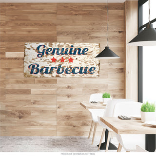 Genuine Barbecue Rustic Style Decal