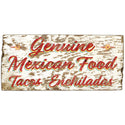 Genuine Mexican Food Rustic Style Decal