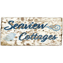 Seaview Cottages Rustic Style Decal