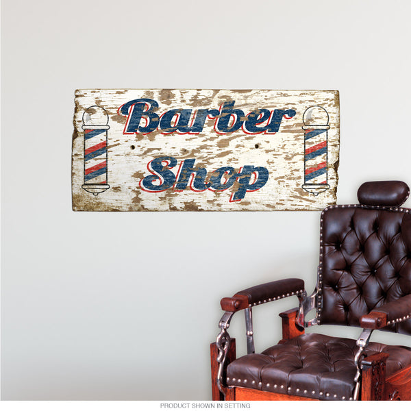 Barber Shop Rustic Style Metal Sign