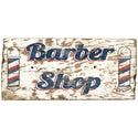 Barber Shop Rustic Style Metal Sign