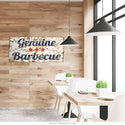 Genuine Barbecue Rustic Style Metal Sign