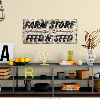 Farm Store Feed n Seed Rustic Style Metal Sign