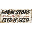 Farm Store Feed n Seed Rustic Style Metal Sign