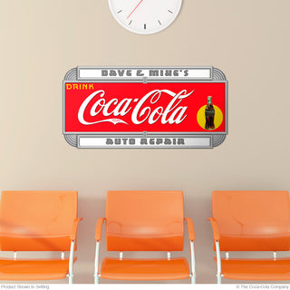 Drink Coca-Cola Deco Style Personalized Metal Sign