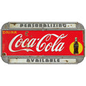 Drink Coca-Cola Deco Style Personalized Metal Sign Distressed