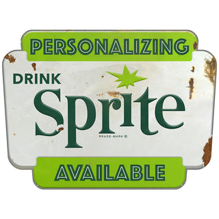 Drink Sprite Personalized Metal Sign Distressed