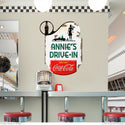 Coca-Cola Drive In Diner Personalized Metal Sign 1940s Style Grunge
