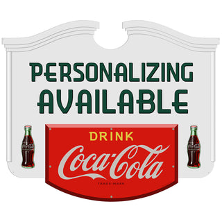 Drink Coca-Cola Colonial Style Personalized Metal Sign