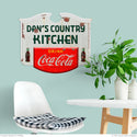 Drink Coca-Cola Colonial Style Personalized Metal Sign Distressed