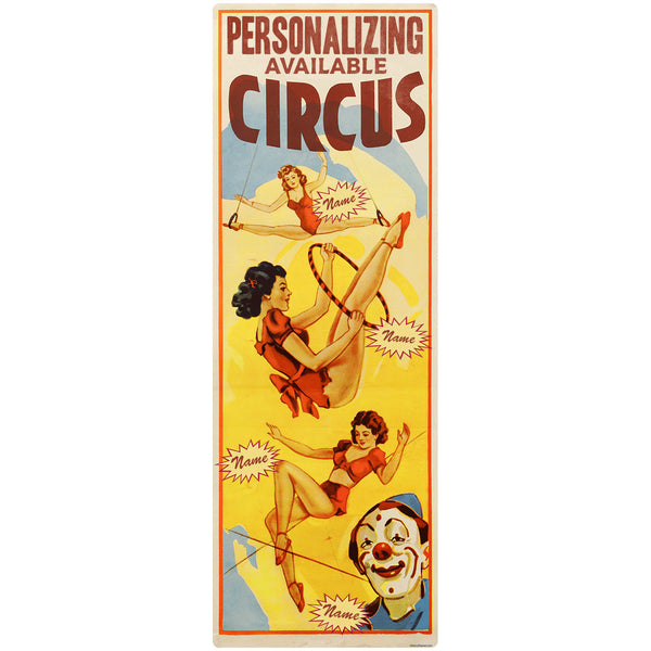 Circus Acrobat Girls Personalized Decal With Names