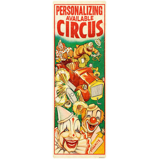 Circus Clowns Personalized Decal