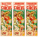 Circus Clowns Personalized Decal with Names