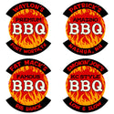 Real Fine BBQ Personalized Metal Sign