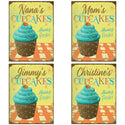 Cupcakes Always Fresh Personalized Decal Distressed