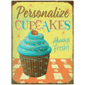 Cupcakes Always Fresh Personalized Decal Distressed