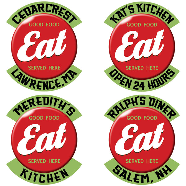 Eat Good Food Personalized Decal Button Look