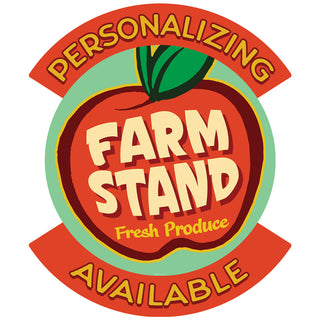 Farm Stand Fresh Produce Personalized Decal