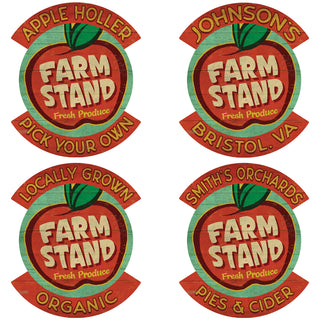 Farm Stand Fresh Produce Personalized Decal Distressed