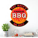 BBQ Restaurant Personalized Decal Distressed