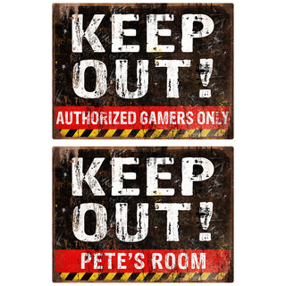 Keep Out Warning Personalized Decal