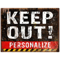 Keep Out Warning Personalized Decal