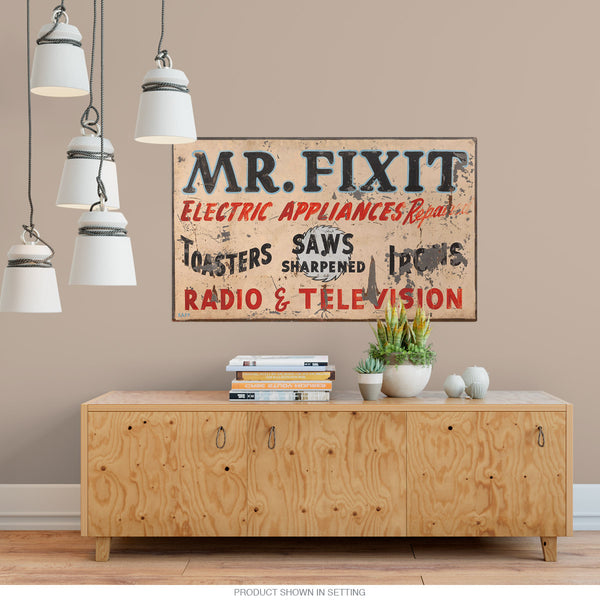 Mr. Fixit Electric Appliance Repair Decal