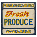 Personalized Fresh Produce Vinyl Stickers Set of 10