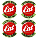 Personalized Eat Good Food Cut Out Metal Sign