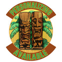 Personalized Tiki Gods Cut Out Metal Sign