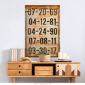 Personalized Important Milestone Dates Sign Industrial Style