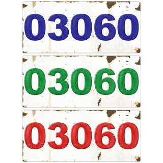 Personalized Zip Code Industrial Style Decal