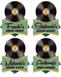 Personalized Record Shop Cut Out Decal