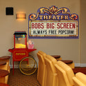 Personalized Home Theater Marquee Decal