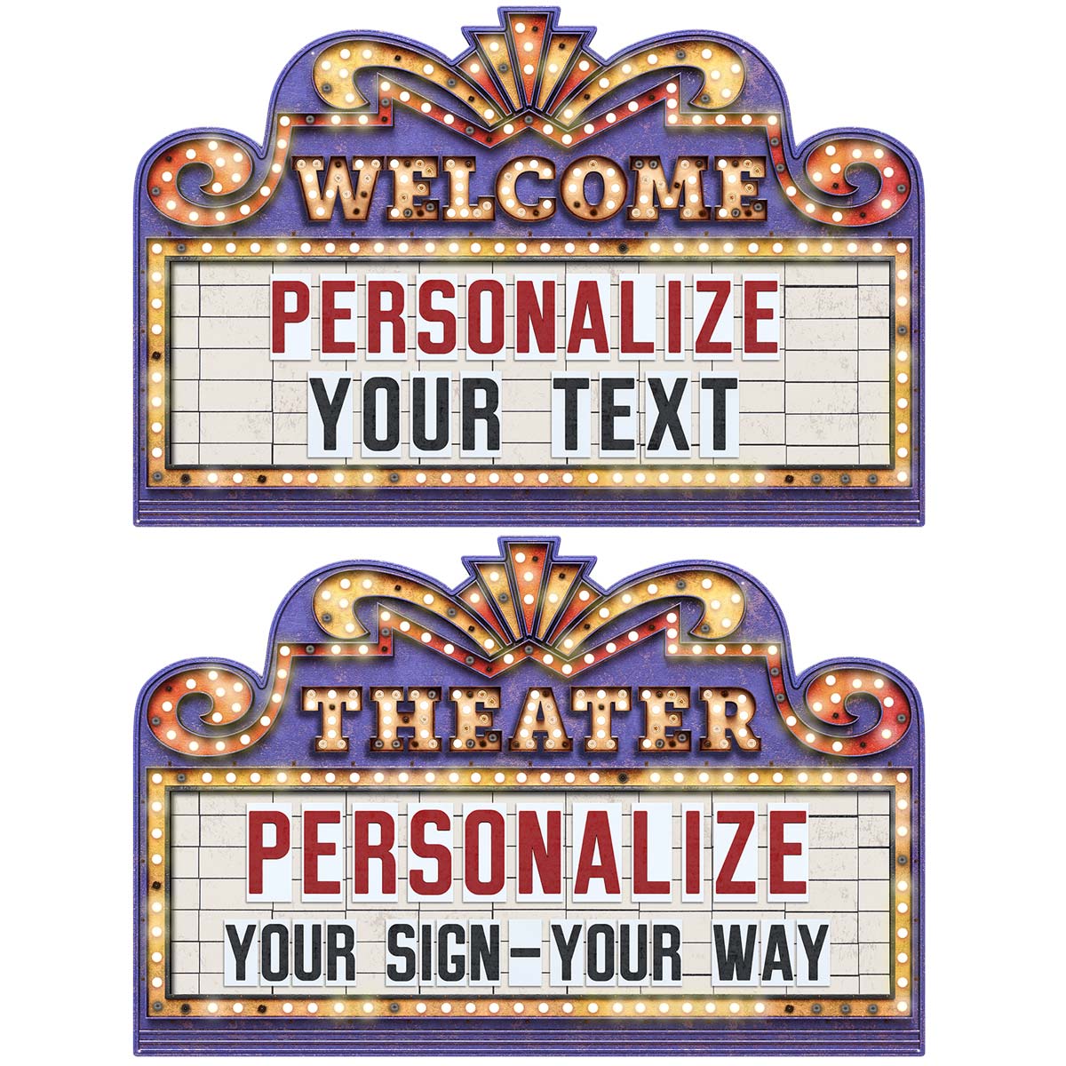 Personalized Home Theater Marquee Sign | Retro Planet