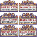 Personalized Home Theater Marquee Sign