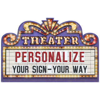 Personalized Home Theater Marquee Sign