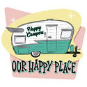 Our Happy Place Happy Campers Trailer Decal
