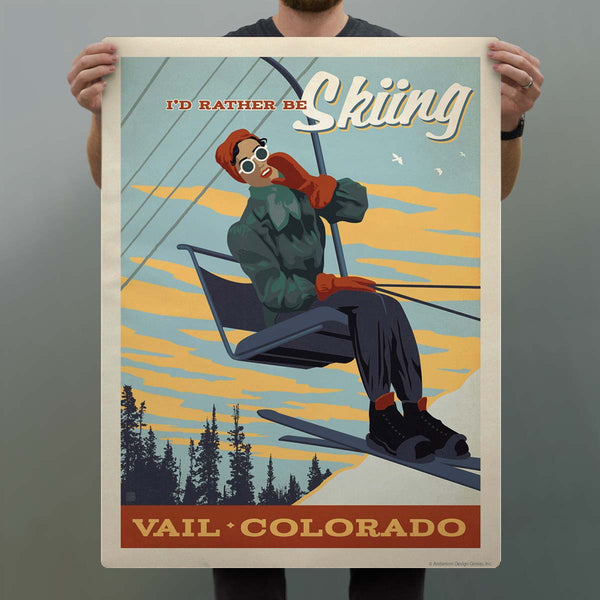 Vail Colorado I Would Rather Be Skiing Decal