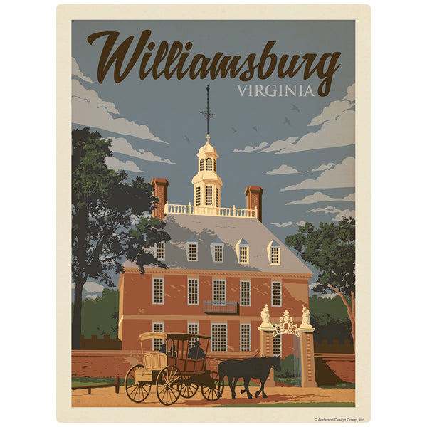 Williamsburg Virginia Governors Palace Decal