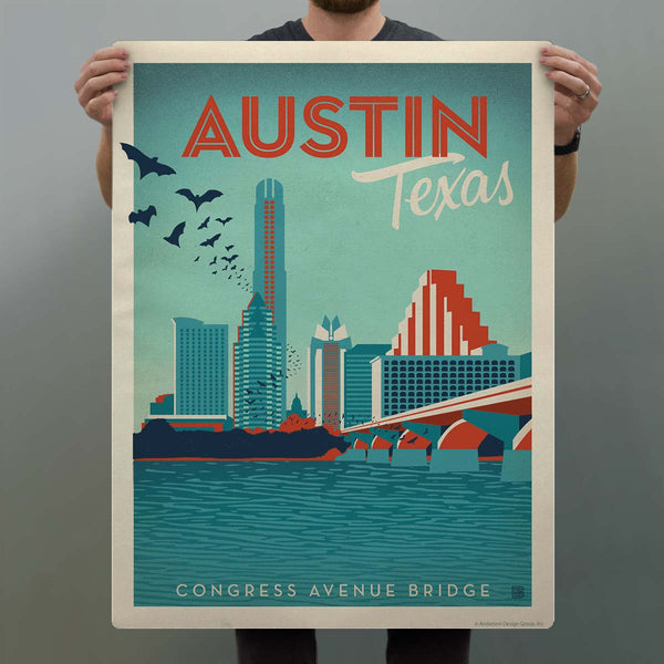 Austin Texas Congress Avenue Bridge Decal