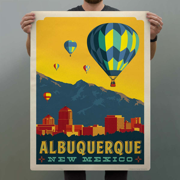 Albuquerque New Mexico Hot Air Balloons Decal